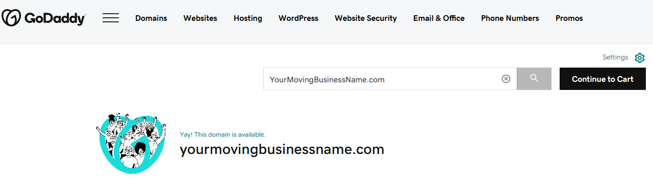 Get a Moving Business Website and Domain Name